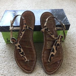 Sam Edelman Gigi Leopard Sandals 7.5